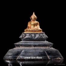 พระพุทธรูปบุทองคำฐานเงิน สมัยอยุธยา ( องค์ที่ 1 )