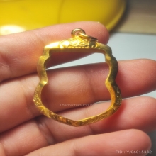 กรอบทอง80 ใส่เหรียญเสมาหลวงปู่ทวด หลวงพ่อเงิน หนัก 2.38 กรัม