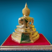 พระบูชาหลวงพ่อวัดไร่ขิงกะหลั่ยทองขนาด 4 นิ้ว