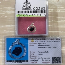 +บัตรสมาคม สีผึ้งเขียวหลวงพ่อทาบ วัดกระบกขึ้นผึ้ง เลี่ยมเงิน