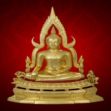 พระพุทธชินราช ปี 2516 ปิดทอง ดินไทย ตามุก ขนาด 5.9“