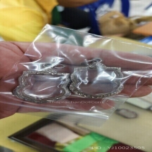 ตลับเงินใส่เหรียญทรงเสมา2ใบ
