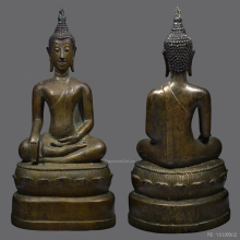 พระพุทธรูปสมัยเชียงแสน แบบสิงห์สาม เนื้อสำริด