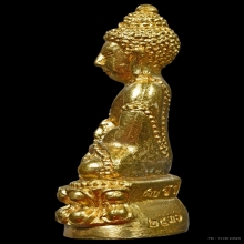 พระกริ่งฐานสโม หลวงปู่ชอบ เนื้อทองคำ วัดท่าแขก จ.เลย ปี 2536