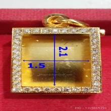 ตลับเพชรแท้หลวงพ่อสด วัดปากน้ำ หนัก 16.67 กรัม