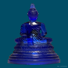 พระแก้ว สีน้ำเงิน 4นิ้ว