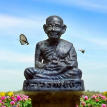 รูปหล่อจิ๋ว หลวงพ่อยิด วัดหนองจอก ปี 37 เนื้อเงิน