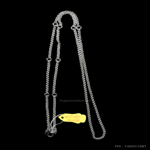 สร้อยพุก ลายห่วงคู่ สร้อยสแตนเลสอย่างดี