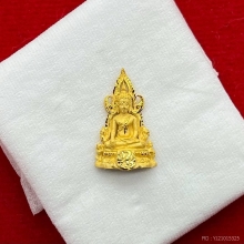 พระทองคำ.พระพุทธชินราช ภปร. พิมพ์เล็ก รุ่นแผ่นดินเกิด ปี2548
