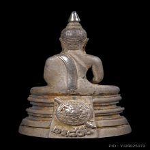 หลวงพ่อพระพุทธโสธร รุ่น 80 ปี กรมตำรวจ ปี 38 เนื้อเงินขัดเงา