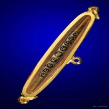 เข็มกลัดมงคล9 ตอกโค๊ตรูปหล่อโบราณใหญ่หลวงพ่อจง 85