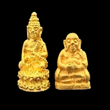 #พระทองคำ.. พระชัยวัฒน์ +พระสังกัจจายน์ รุ่นจอมทัพ