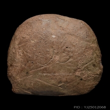 หลวงปู่บุญ พิมพ์เศียรโล้นสะดุ้งกลับ เนื้อดิน ( องค์ที่ 2 )