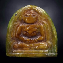 พระพุทธงาแกะสองหน้าหลวงพ่อเดิม 