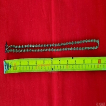 สร้อยหัวนะโมพ่อท่านคล้าย เนื้อเงินกะไหล่ทองลงถม