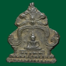 พระซุ้มเสมาทิศ เนื้อชินเงิน กรุวัดอรัญญิก จังหวัดพิษณุโลก