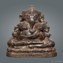 รูปหล่อพระพิฆเนศจำลององค์ประธานโบสถ์พราหมณ์ เนื้อเงิน หายาก