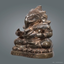 รูปหล่อพระพิฆเนศจำลององค์ประธานโบสถ์พราหมณ์ เนื้อเงิน หายาก