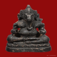 รูปหล่อพระพิฆเนศจำลององประธานโบสถ์พราหมณ์ เนื้อเงิน หายาก