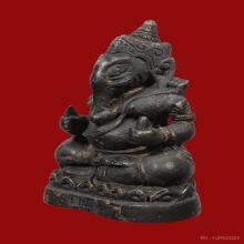 รูปหล่อพระพิฆเนศจำลององประธานโบสถ์พราหมณ์ เนื้อเงิน หายาก