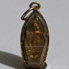 พระลีลาสองหน้าเลี่ยมทอง