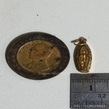 พระลีลาสองหน้าเลี่ยมทอง