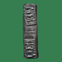 ตะกรุดเงิน สาริกา พระนาคปรก เนื้อเงิน เก่ามาก