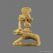 พระสิวลีประทับเสือ เนื้อเขากวาง 