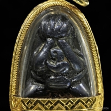 พระปิดตา หลวงพ่อทา พิมพ์เกลอเดี่ยว เนื้อเมฆพัด