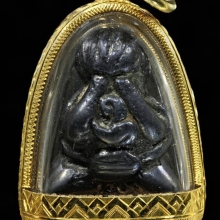 พระปิดตา หลวงพ่อทา พิมพ์เกลอเดี่ยว เนื้อเมฆพัด