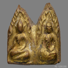 พระขุนแผน พลายคู่ หน้ากลม กรุวัดบ้านกร่าง