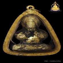 ปิดตาหลวงพ่อทองสุข พิมพ์ชลูดยุคต้น ลงรักปิดทอง(กก)สุดคลาสสิค