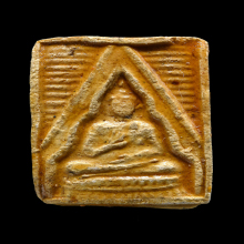 พระผงของขวัญวัดปากน้ำรุ่นแรกมีเคลือบสวยเดิมฟอร์มดีดูง่าย