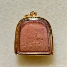 หลวงปู่บุญ พิมพ์ปรกโพธิ์ใหญ่ เนื้อดินเผา พ.ศ. 2456