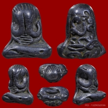 พระปิดตา หลวงพ่อทา พิมพ์เกลอเดี่ยว เนื้อเมฆพัด