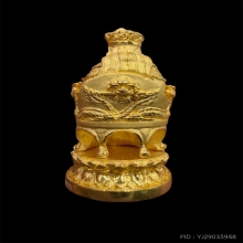 รูปหล่อเจ้าพ่อเสือนั่งบัลลังค์ รุ่นรักษ์แผ่นดิน เนื้อทองคำ