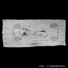 ผ้ายันต์ม้าเสพนางครูบาต๋า วัดบ้านเหล่า จ.เชียงใหม่ ปี2518