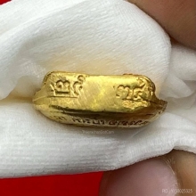 พระทองคำ.หลวงพ่อเกษมเขมโก รุ่น ทิพย์ช้างปี2524