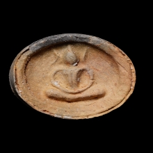 +บัตรสมาคม จันทร์ลอยหลวงปู่ดู่ เนื้อดินเผา วัดสะแก