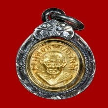 หัวแหวนหลวงปู่ทวด หน้ากากทองคำแท้ ประกบกะไหล่ทอง 2 องค์