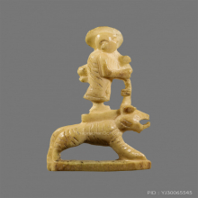 พระสีวลี ขี่เสือ เนื้อเขา  เทพแห่งโชคลาภ สวยมาก