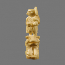 พระสีวลี ขี่เสือ เนื้อเขา  เทพแห่งโชคลาภ สวยมาก