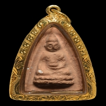 พุทโธน้อยคุณแม่บุญเรือน รุ่นแรก  พิมพ์เล็ก เนื้อดิน 