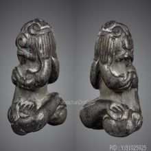 พระปิดตาหลวงพ่อทับ วัดทอง พิมพ์ตุ๊กตา เนื้อสำริดเงิน