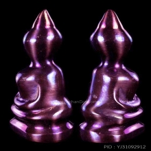 พญาเหล็กไหลพ่อหวล วัดพุทไธศวรรย์ ผิว 3 สี สูง 3.5 ซ.ม.