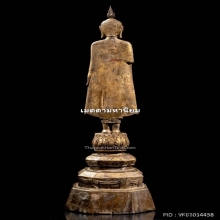 พระพุทธรูปไม้มงคลแกะ สมัยอยุธยา ราชวงศ์บ้านพลูหลวง