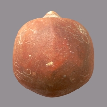 เต่าสาริกา สีแดง หลวงพ่อสนิท วัดลำบัวลอย จารมือ ยุคต้น