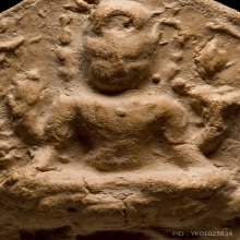 พระพิมพ์ดินดิบศรีวิชัย พิมพ์พระอวโลกีเตศวร กรุเขาขาว จ.ตรัง 