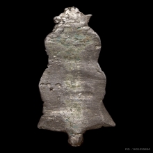 พระเงินยืนหลังเรียบ ศิลปะนครศรีธรรมราช เนื้อเงิน