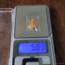 หลวงพ่อวัดไร่ขิง พิมพ์เล็กหลัง ภปร เนื้อทองคำ